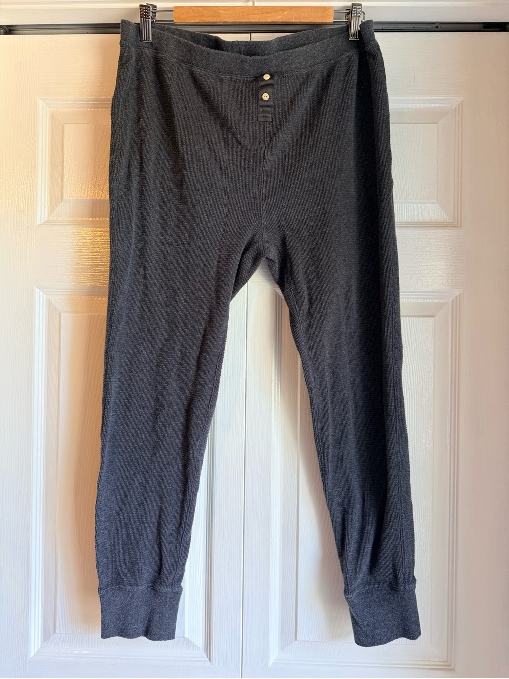 J. Crew Black Knit Thermal Pants